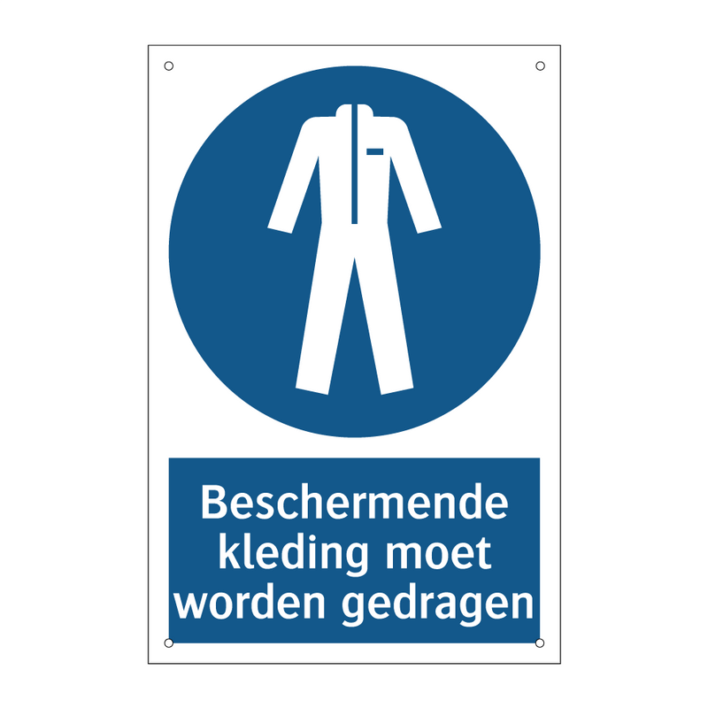 Beschermende kleding moet worden gedragen & Beschermende kleding moet worden gedragen