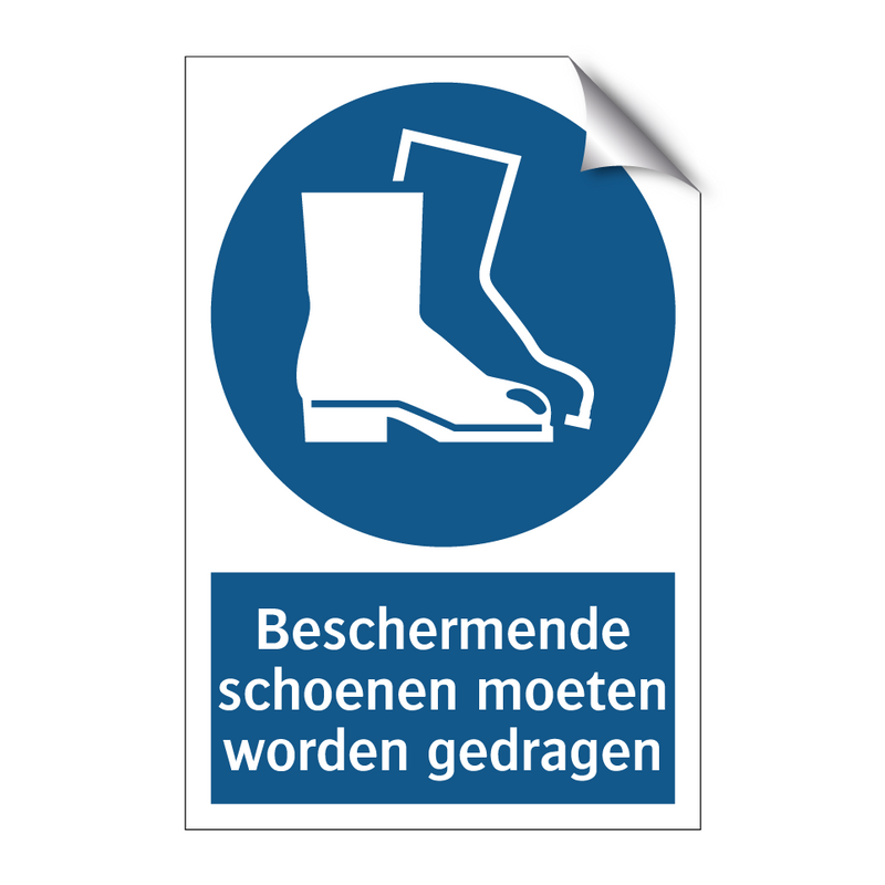 Beschermende schoenen moeten worden gedragen & Beschermende schoenen moeten worden gedragen