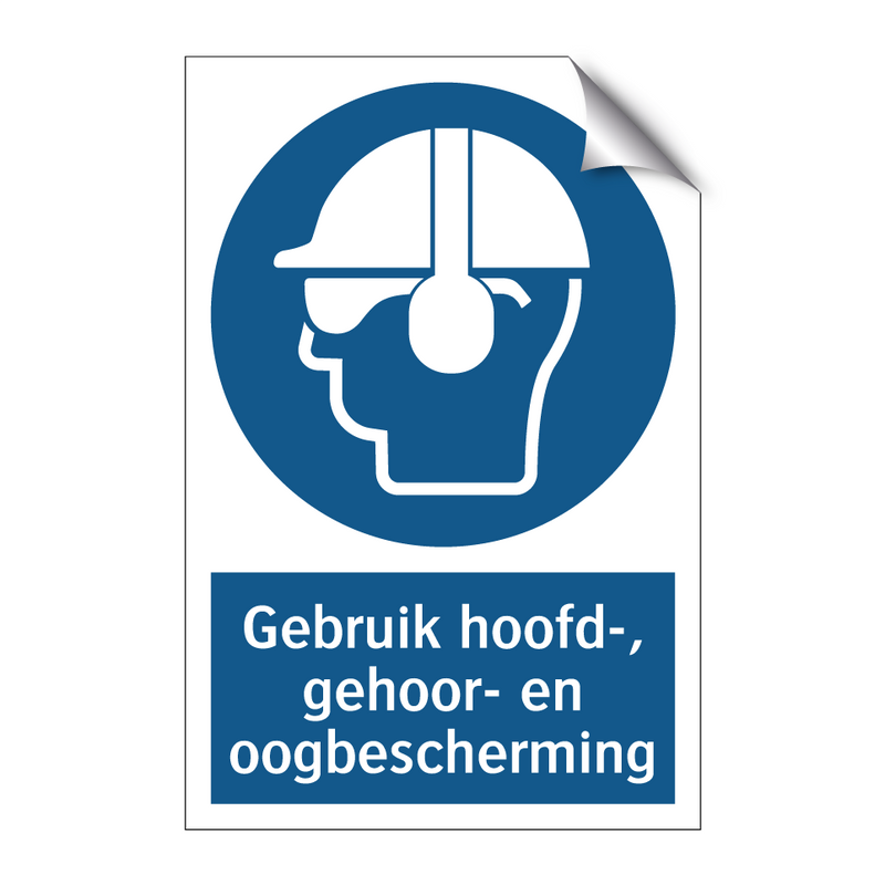 Gebruik hoofd-, gehoor- en oogbescherming & Gebruik hoofd-, gehoor- en oogbescherming