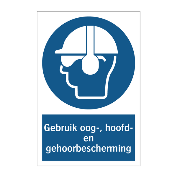 Gebruik oog-, hoofd- en gehoorbescherming & Gebruik oog-, hoofd- en gehoorbescherming