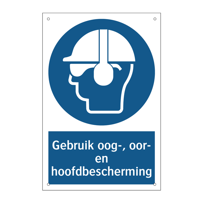 Gebruik oog-, oor- en hoofdbescherming & Gebruik oog-, oor- en hoofdbescherming