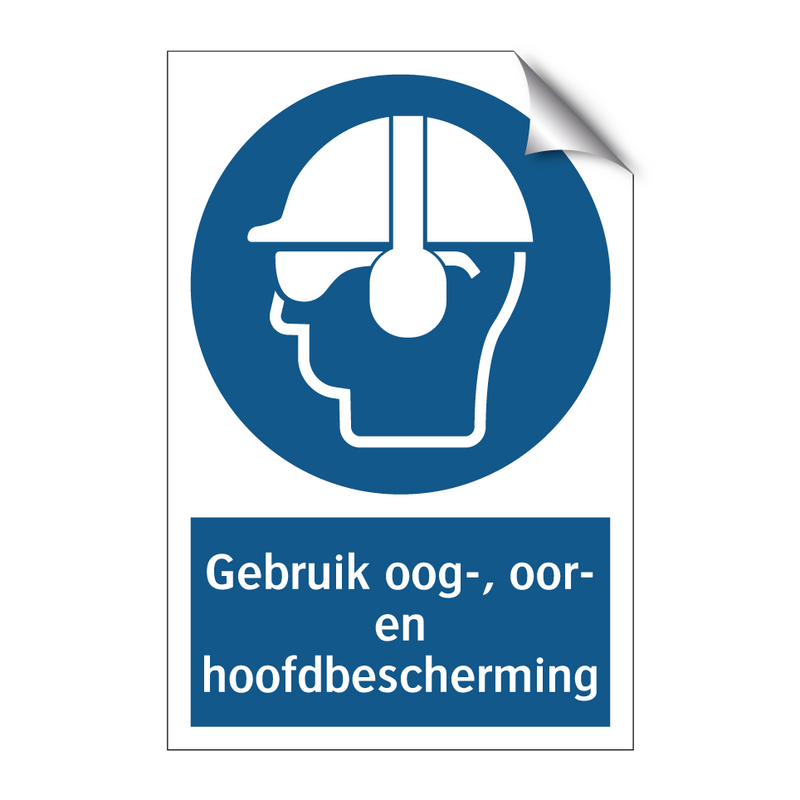 Gebruik oog-, oor- en hoofdbescherming & Gebruik oog-, oor- en hoofdbescherming