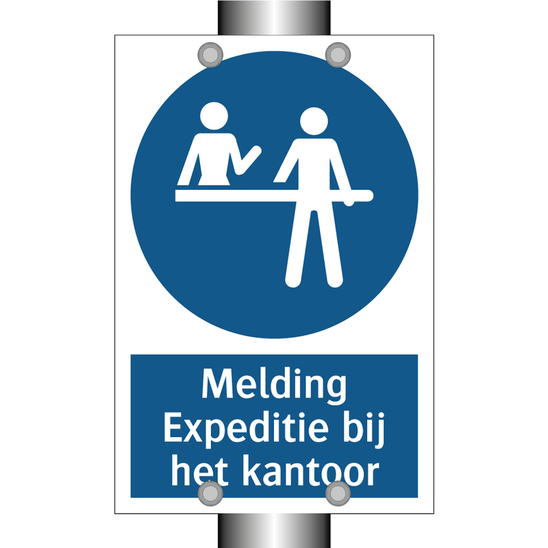 Melding Expeditie bij het kantoor & Melding Expeditie bij het kantoor