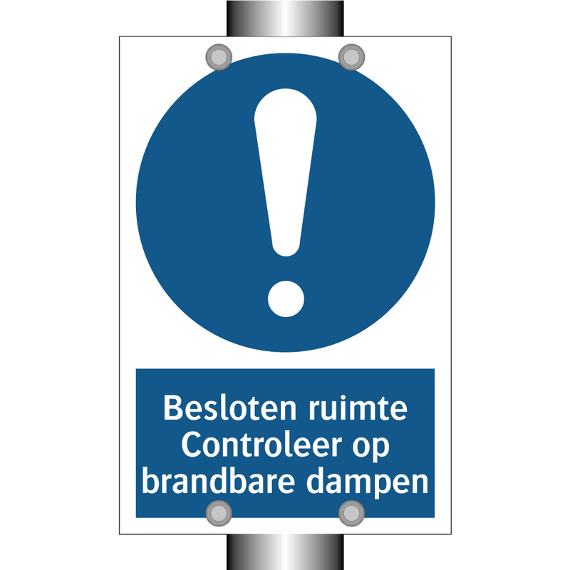 Besloten ruimte Controleer op brandbare dampen & Besloten ruimte Controleer op brandbare dampen