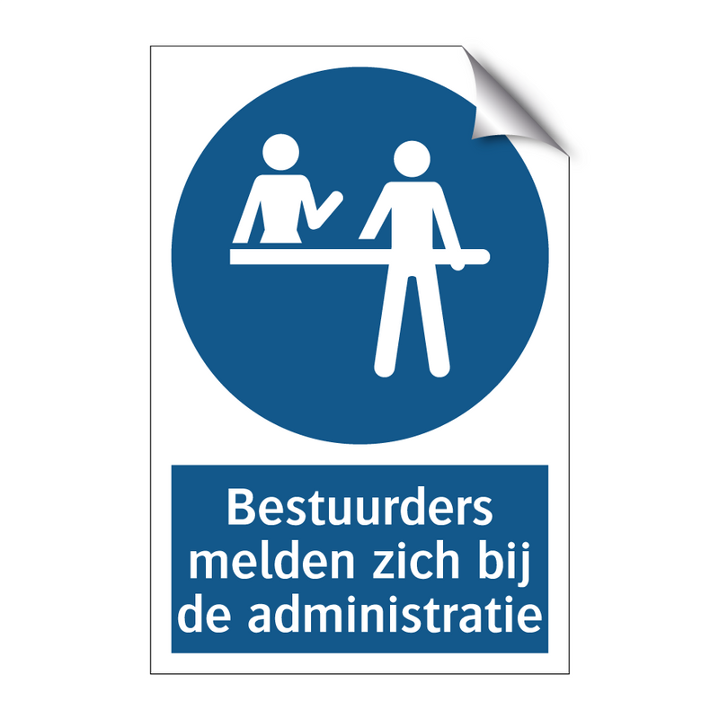 Bestuurders melden zich bij de administratie & Bestuurders melden zich bij de administratie