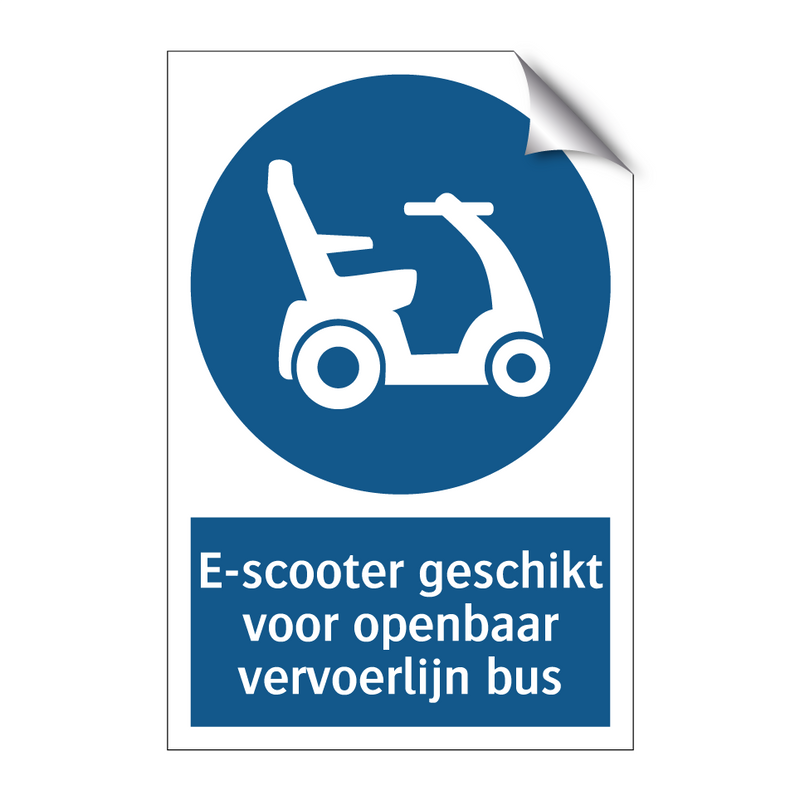 E-scooter geschikt voor openbaar vervoerlijn bus & E-scooter geschikt voor openbaar vervoerlijn bus