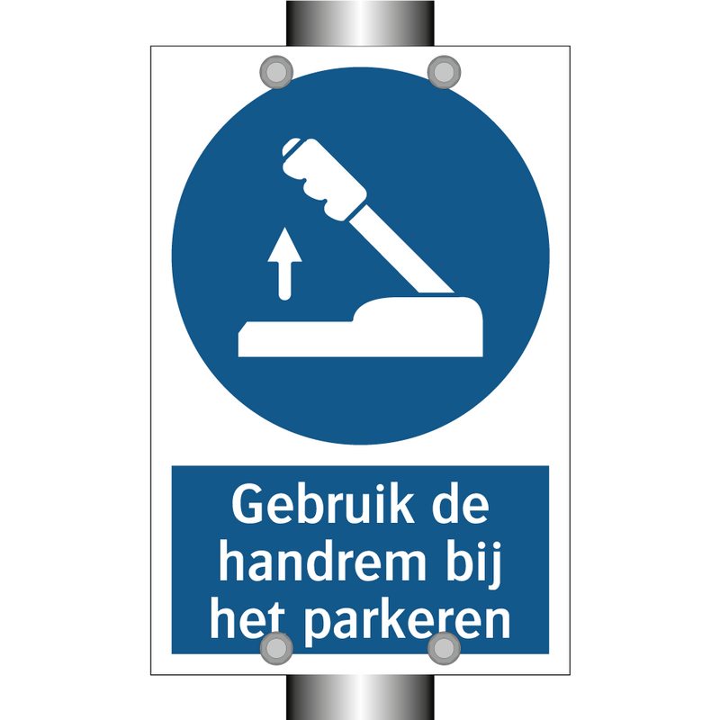 Gebruik de handrem bij het parkeren & Gebruik de handrem bij het parkeren