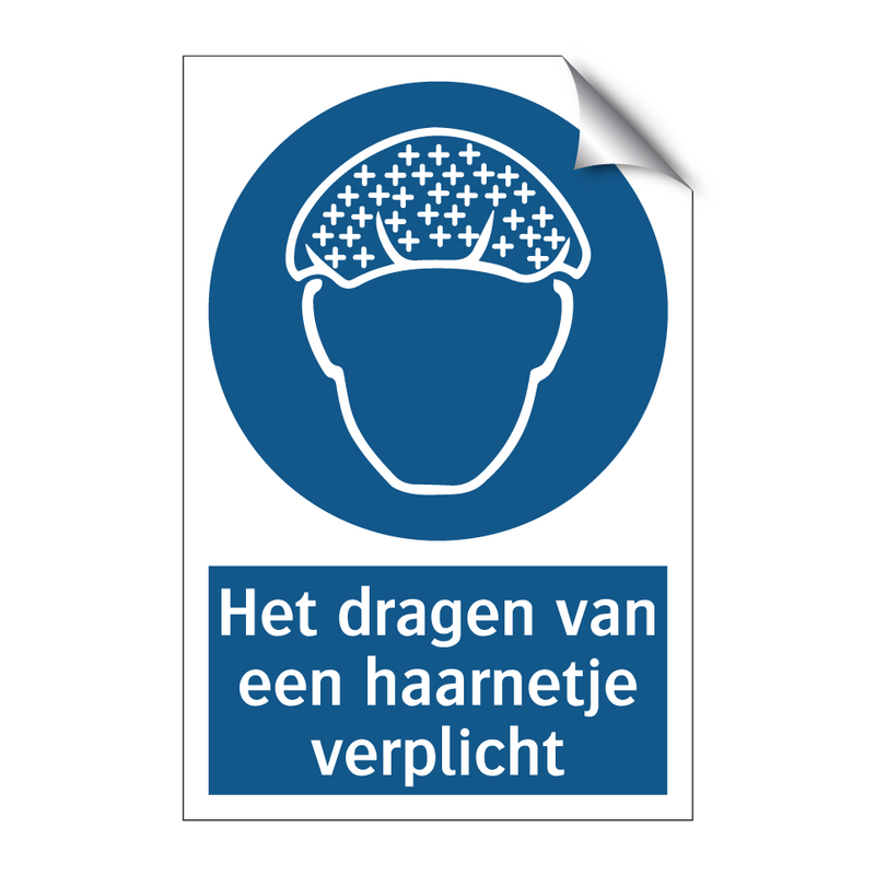 Het dragen van een haarnetje verplicht & Het dragen van een haarnetje verplicht