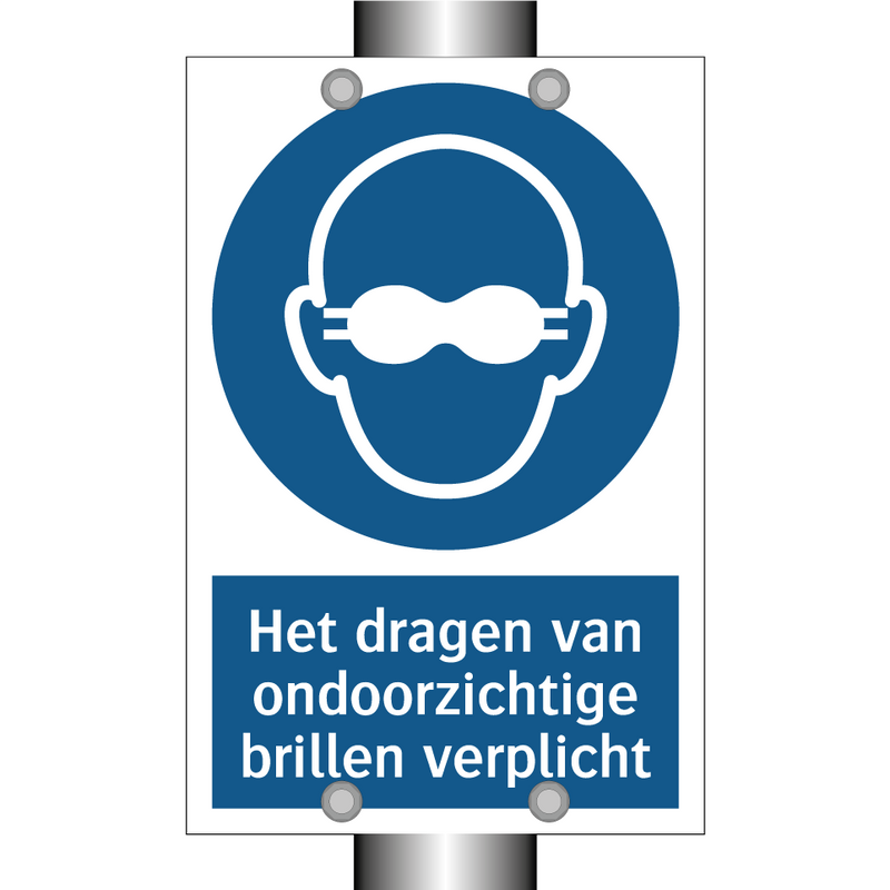 Het dragen van ondoorzichtige brillen verplicht & Het dragen van ondoorzichtige brillen verplicht