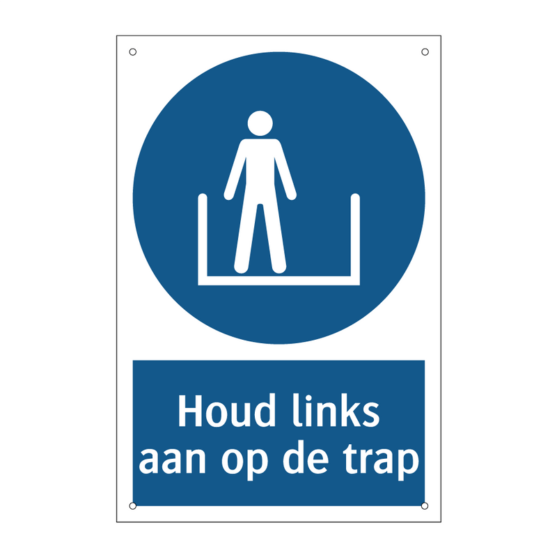 Houd links aan op de trap & Houd links aan op de trap & Houd links aan op de trap