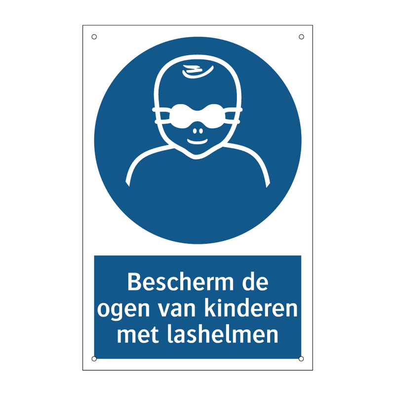 Bescherm de ogen van kinderen met lashelmen & Bescherm de ogen van kinderen met lashelmen