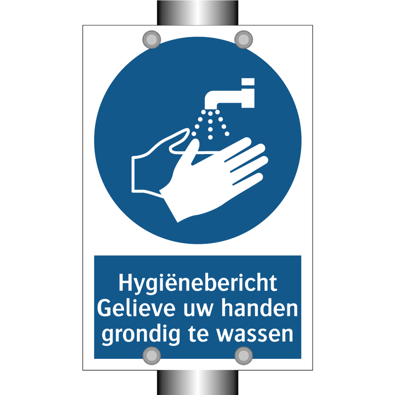 Hygiënebericht Gelieve uw handen grondig te wassen