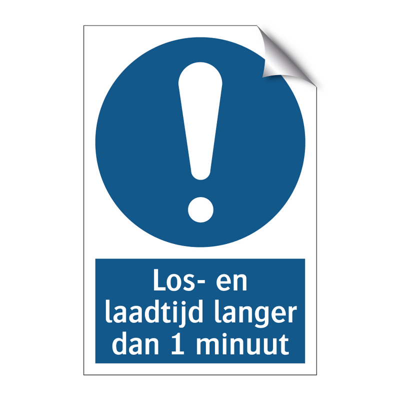 Los- en laadtijd langer dan 1 minuut & Los- en laadtijd langer dan 1 minuut