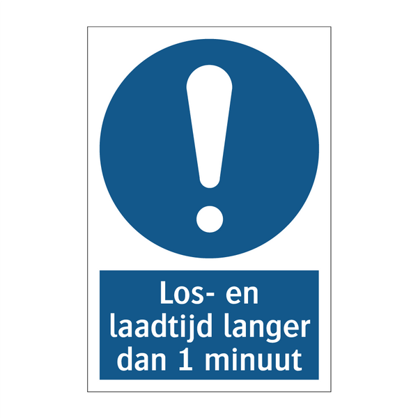 Los- en laadtijd langer dan 1 minuut & Los- en laadtijd langer dan 1 minuut