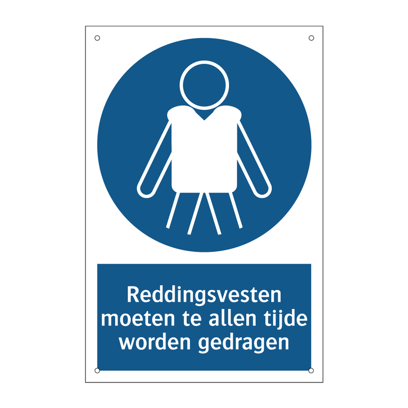 Reddingsvesten moeten te allen tijde worden gedragen