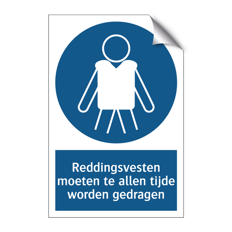 Reddingsvesten moeten te allen tijde worden gedragen