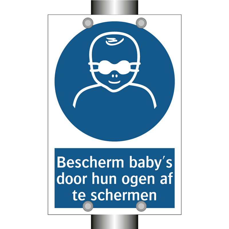 Bescherm baby's door hun ogen af te schermen & Bescherm baby's door hun ogen af te schermen