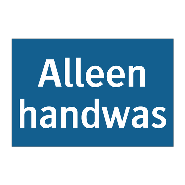 Alleen handwas & Alleen handwas & Alleen handwas & Alleen handwas & Alleen handwas & Alleen handwas