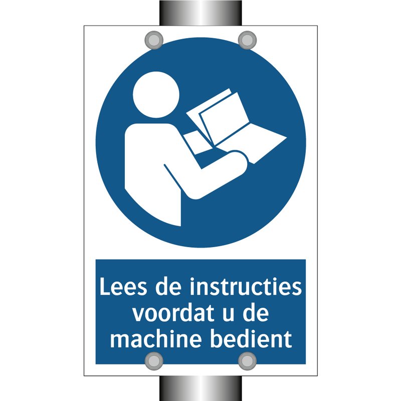 Lees de instructies voordat u de machine bedient & Lees de instructies voordat u de machine bedient