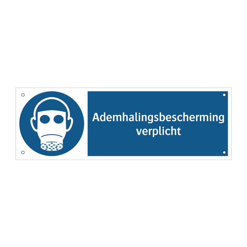 Ademhalingsbescherming verplicht & Ademhalingsbescherming verplicht