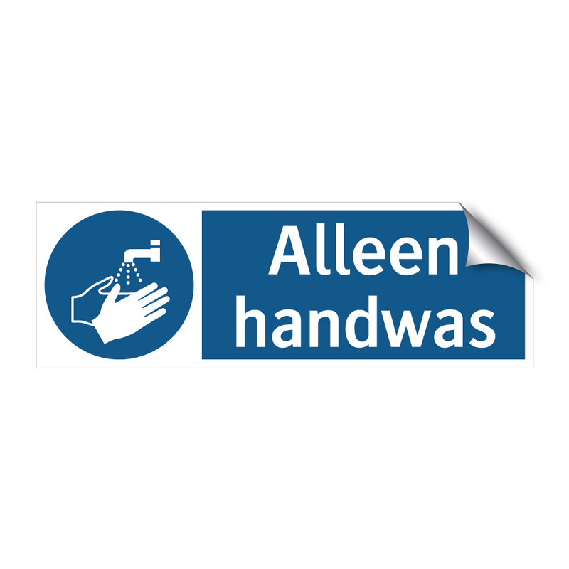 Alleen handwas & Alleen handwas & Alleen handwas & Alleen handwas