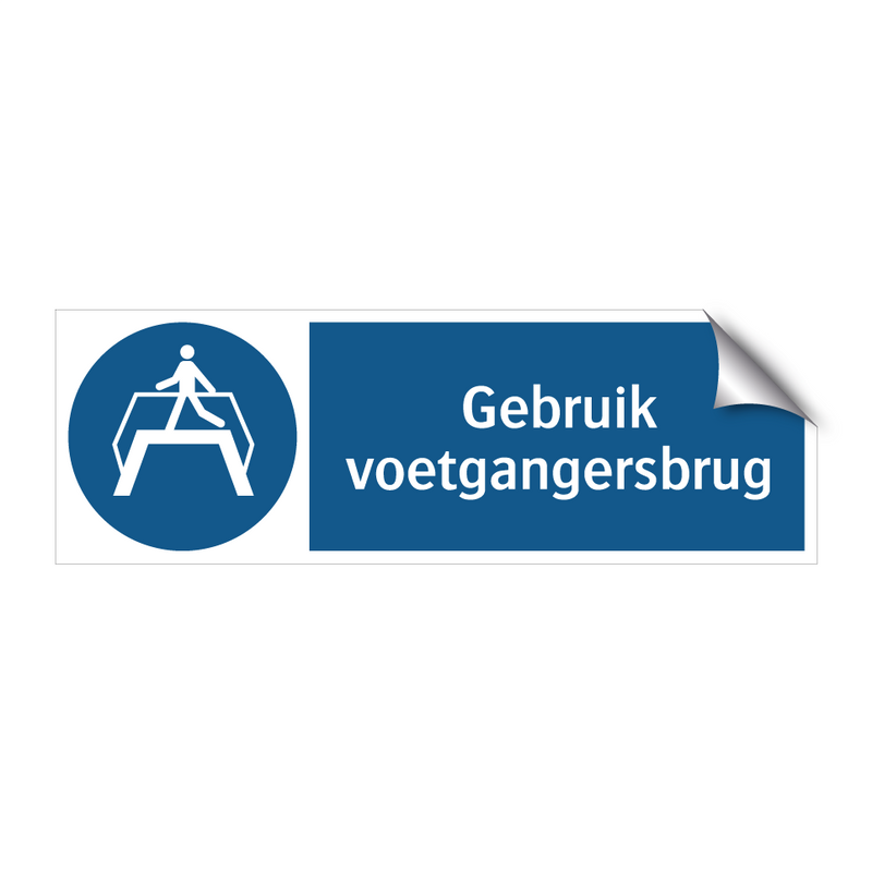 Gebruik voetgangersbrug & Gebruik voetgangersbrug & Gebruik voetgangersbrug