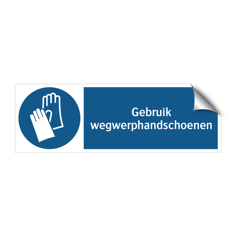 Gebruik wegwerphandschoenen & Gebruik wegwerphandschoenen & Gebruik wegwerphandschoenen