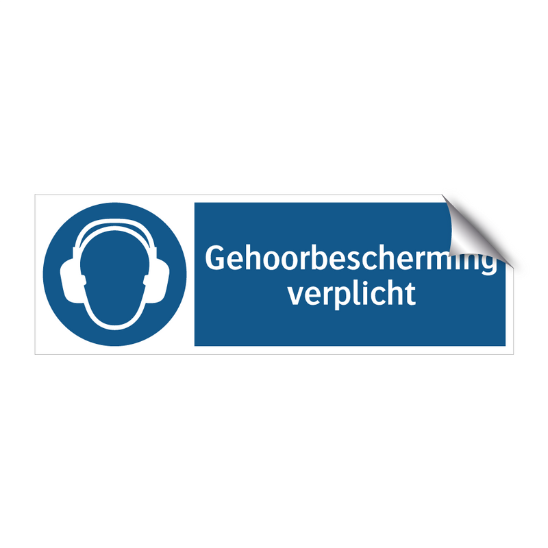 Gehoorbescherming verplicht & Gehoorbescherming verplicht & Gehoorbescherming verplicht