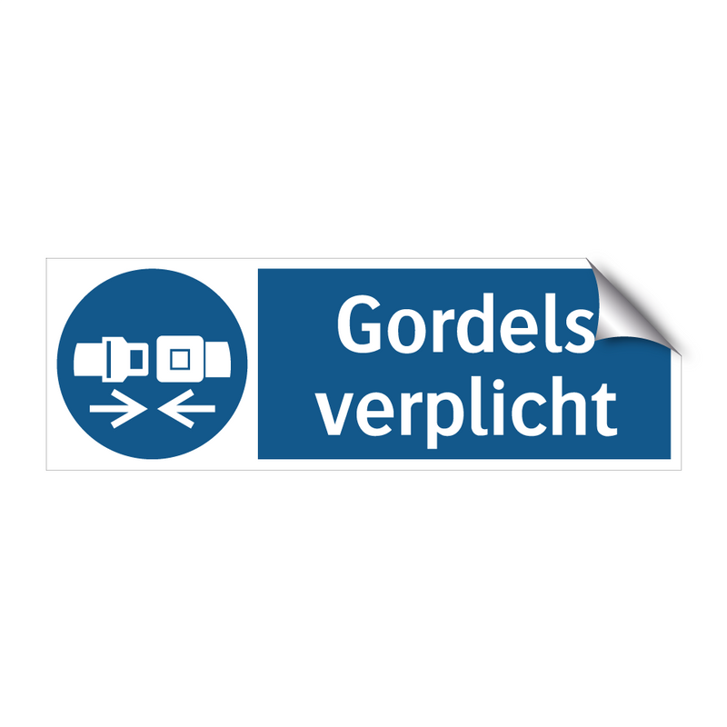 Gordels verplicht & Gordels verplicht & Gordels verplicht & Gordels verplicht