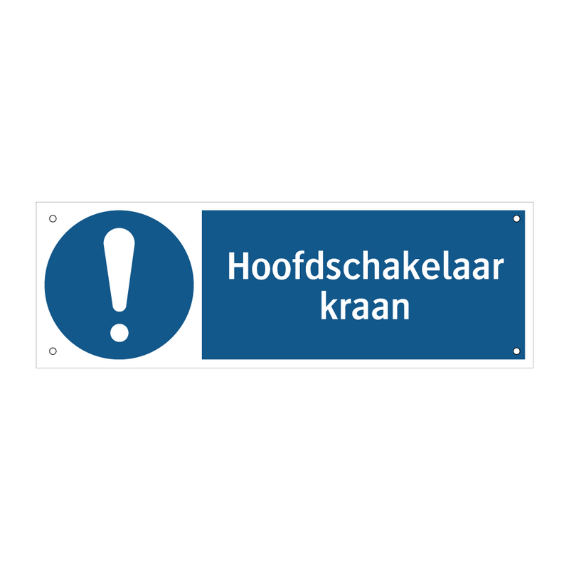 Hoofdschakelaar kraan & Hoofdschakelaar kraan & Hoofdschakelaar kraan & Hoofdschakelaar kraan