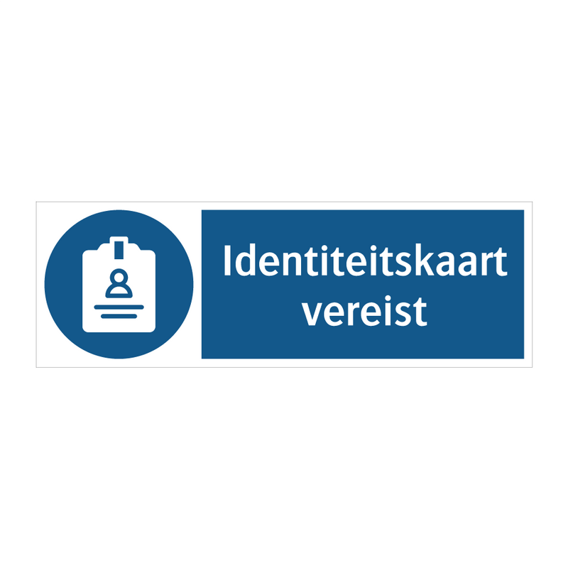 Identiteitskaart vereist & Identiteitskaart vereist & Identiteitskaart vereist