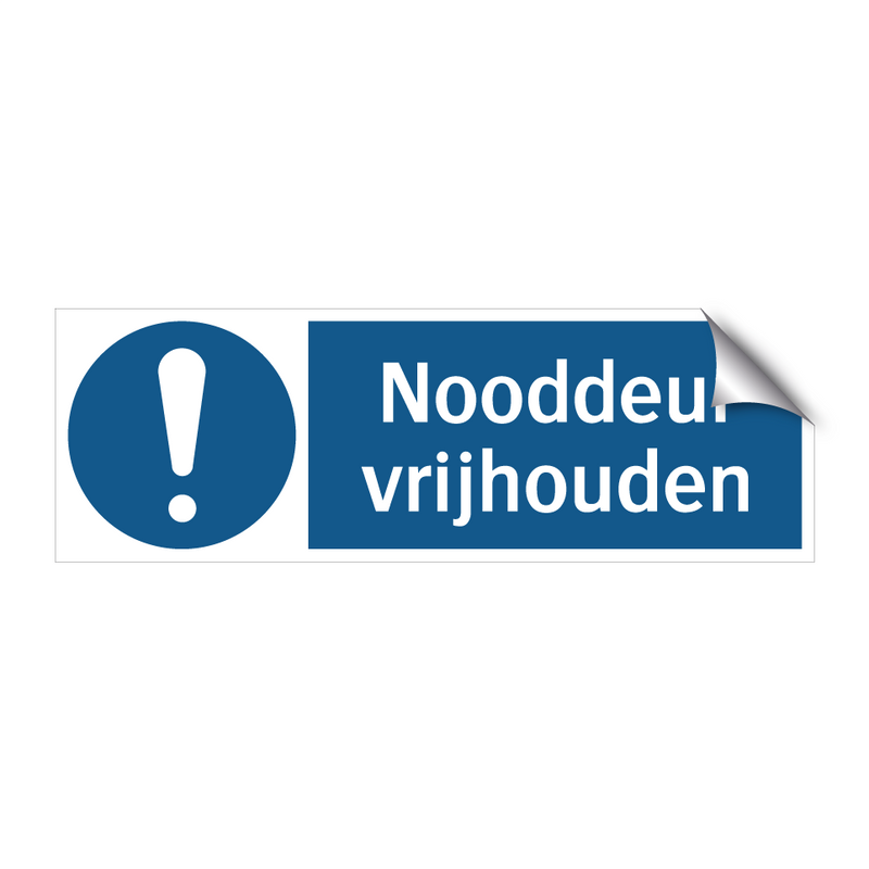 Nooddeur vrijhouden & Nooddeur vrijhouden & Nooddeur vrijhouden & Nooddeur vrijhouden