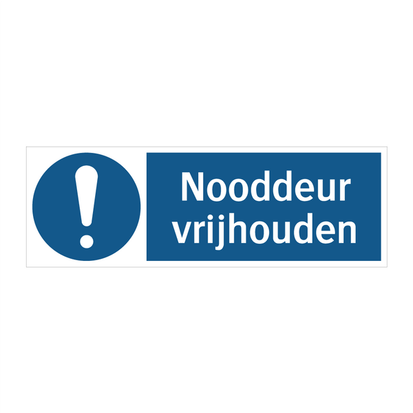 Nooddeur vrijhouden & Nooddeur vrijhouden & Nooddeur vrijhouden & Nooddeur vrijhouden