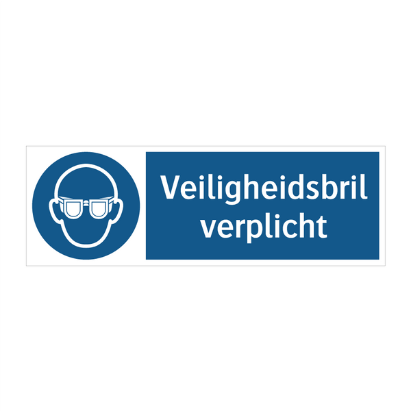 Veiligheidsbril verplicht & Veiligheidsbril verplicht & Veiligheidsbril verplicht