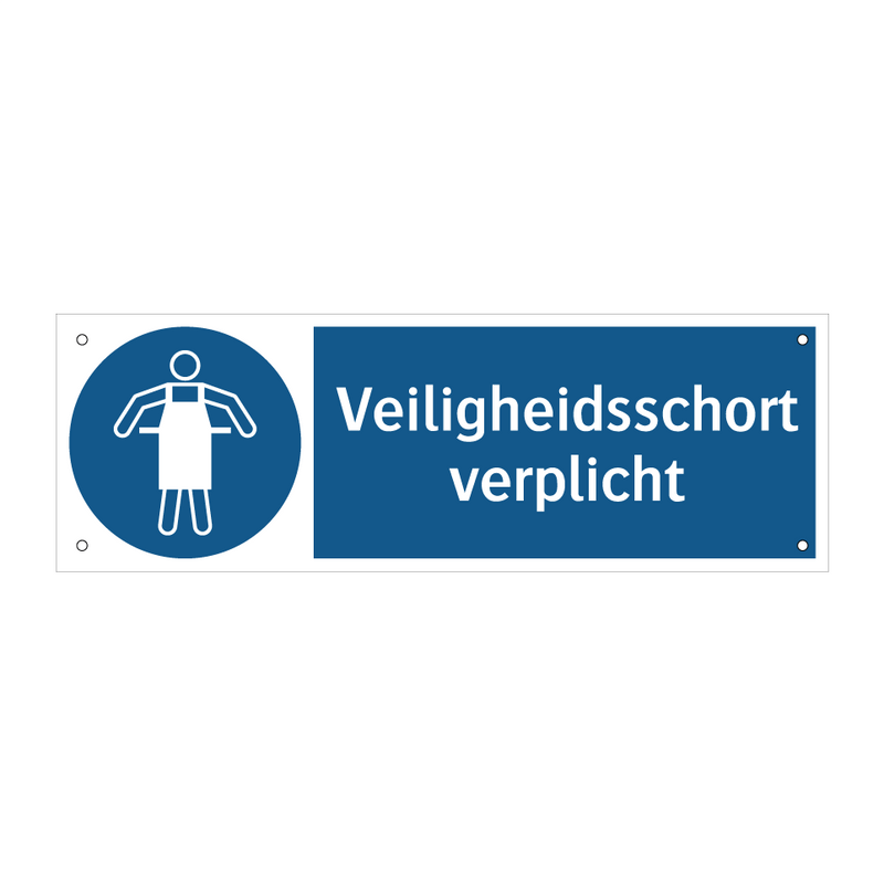 Veiligheidsschort verplicht & Veiligheidsschort verplicht & Veiligheidsschort verplicht