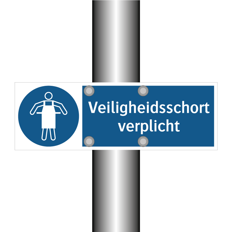 Veiligheidsschort verplicht & Veiligheidsschort verplicht & Veiligheidsschort verplicht