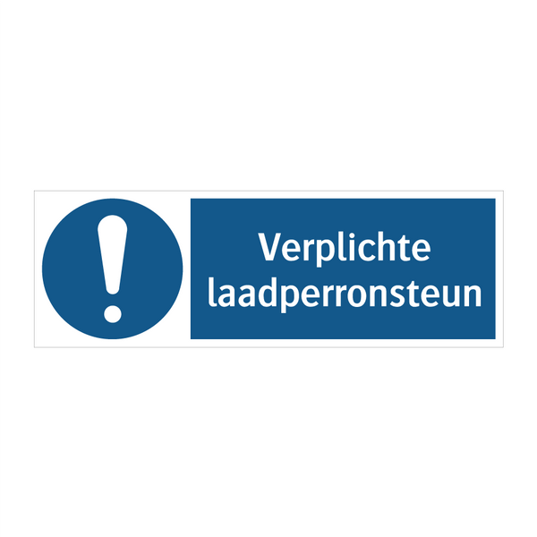 Verplichte laadperronsteun & Verplichte laadperronsteun & Verplichte laadperronsteun