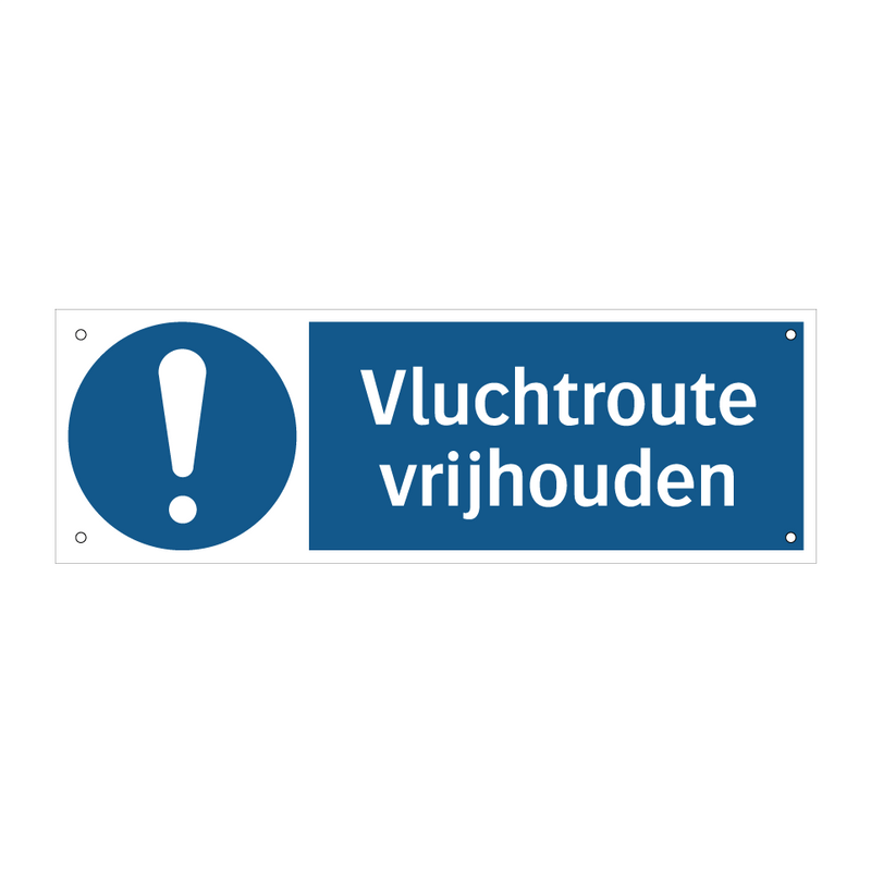 Vluchtroute vrijhouden & Vluchtroute vrijhouden & Vluchtroute vrijhouden & Vluchtroute vrijhouden