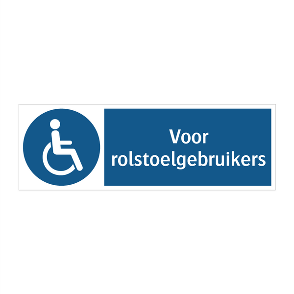 Voor rolstoelgebruikers & Voor rolstoelgebruikers & Voor rolstoelgebruikers