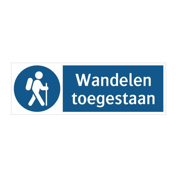 Wandelen toegestaan & Wandelen toegestaan & Wandelen toegestaan & Wandelen toegestaan