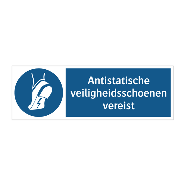 Antistatische veiligheidsschoenen vereist & Antistatische veiligheidsschoenen vereist