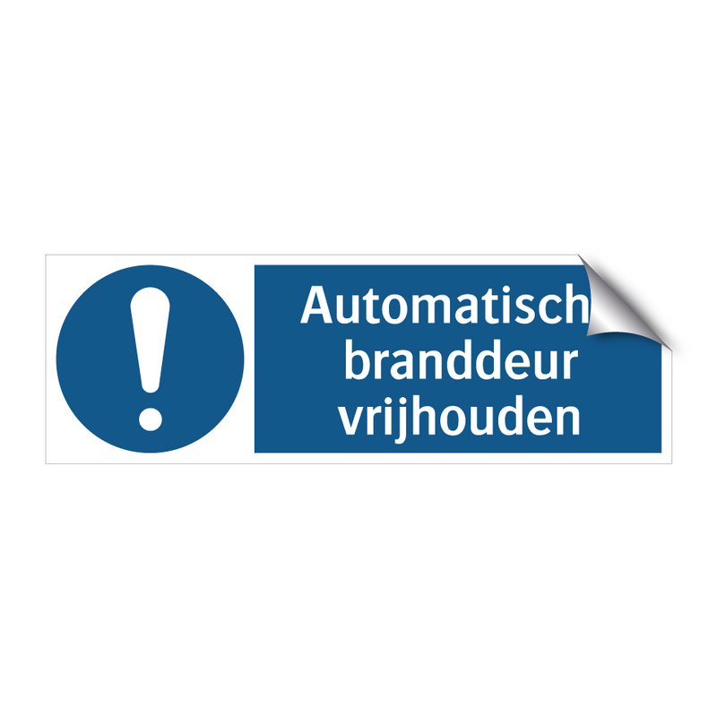 Automatische branddeur vrijhouden & Automatische branddeur vrijhouden