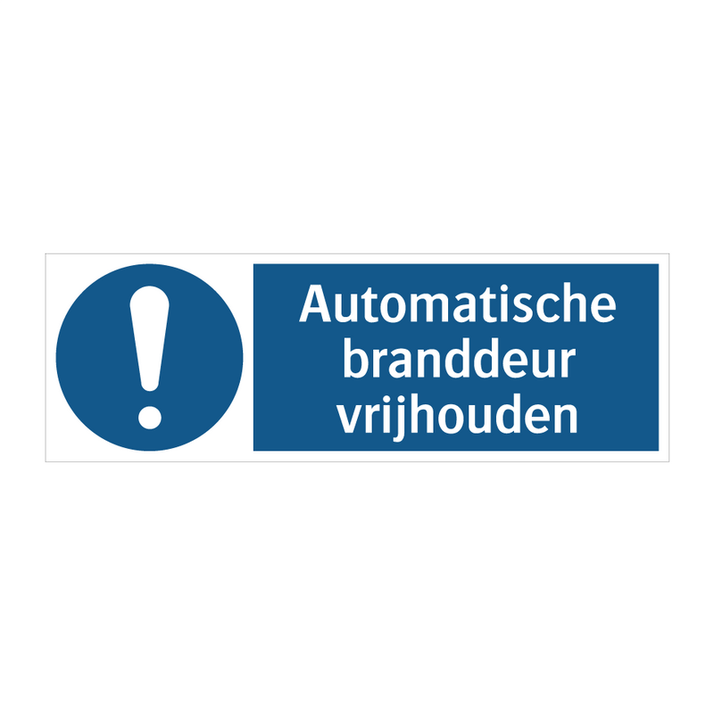 Automatische branddeur vrijhouden & Automatische branddeur vrijhouden