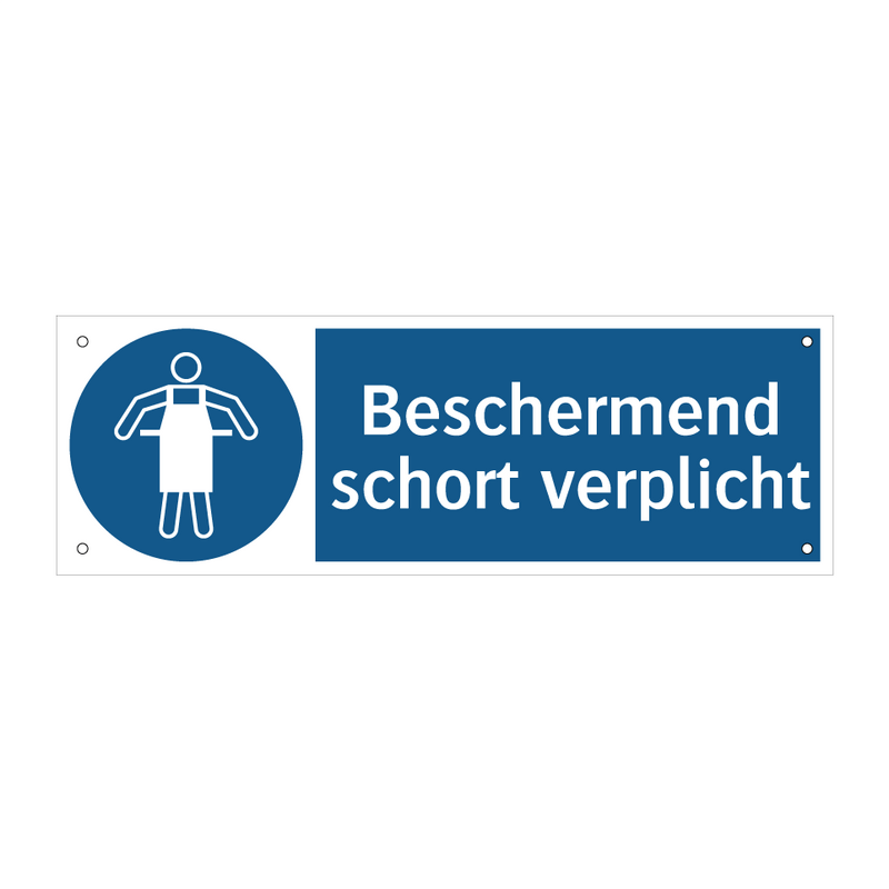 Beschermend schort verplicht & Beschermend schort verplicht & Beschermend schort verplicht