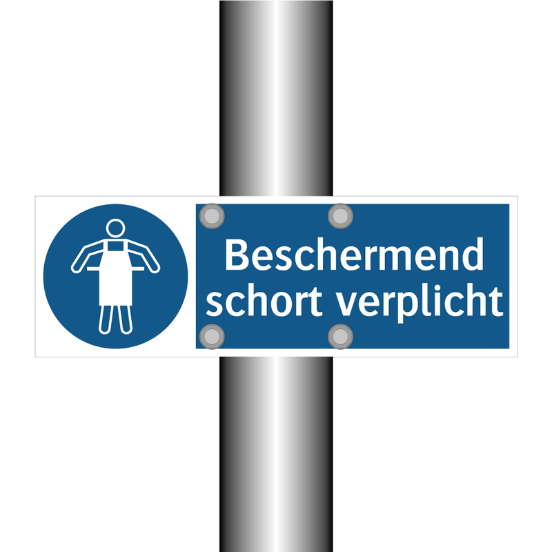 Beschermend schort verplicht & Beschermend schort verplicht & Beschermend schort verplicht