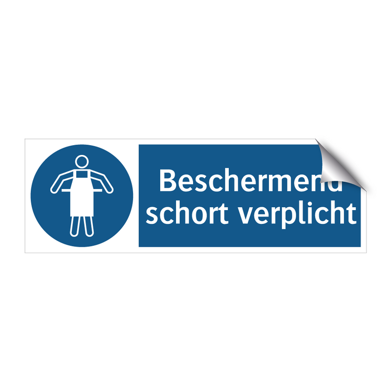 Beschermend schort verplicht & Beschermend schort verplicht & Beschermend schort verplicht