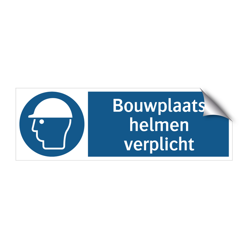 Bouwplaats helmen verplicht & Bouwplaats helmen verplicht & Bouwplaats helmen verplicht