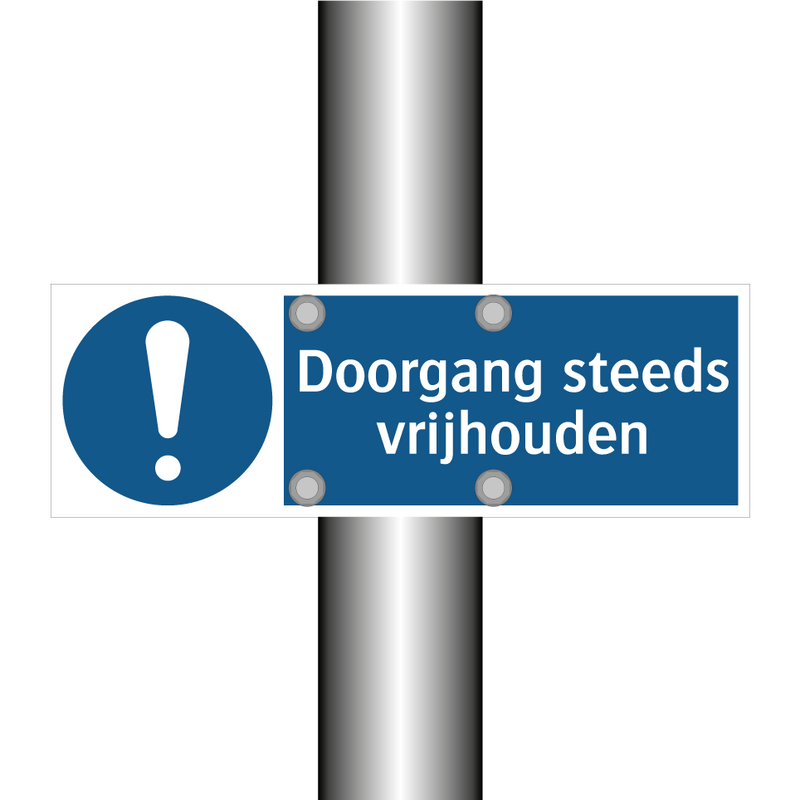 Doorgang steeds vrijhouden & Doorgang steeds vrijhouden & Doorgang steeds vrijhouden