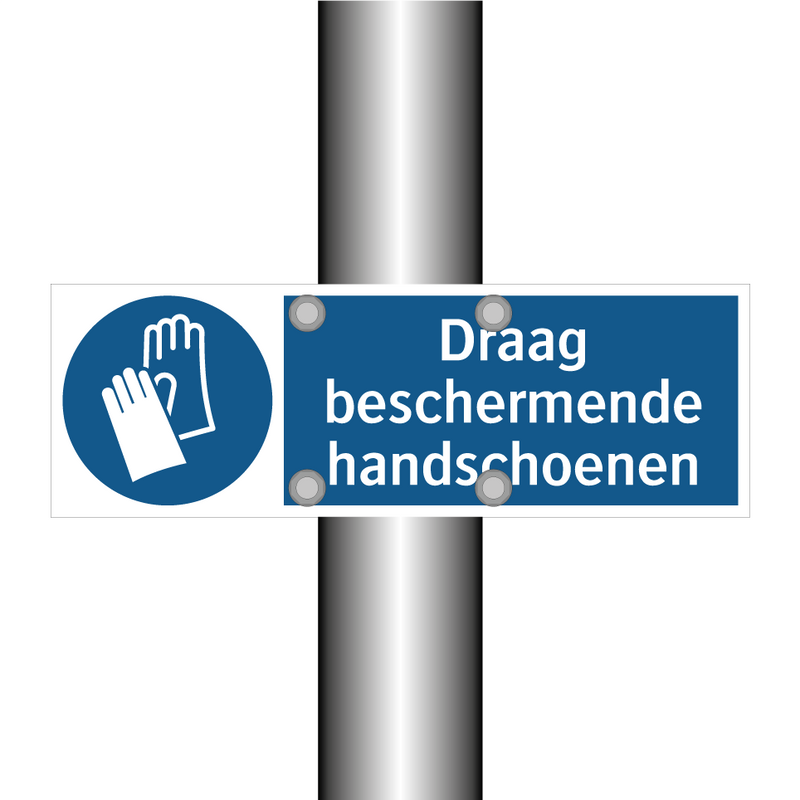 Draag beschermende handschoenen & Draag beschermende handschoenen & Draag beschermende handschoenen