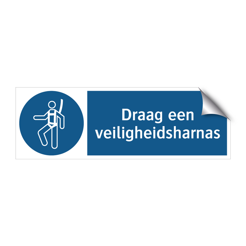 Draag een veiligheidsharnas & Draag een veiligheidsharnas & Draag een veiligheidsharnas